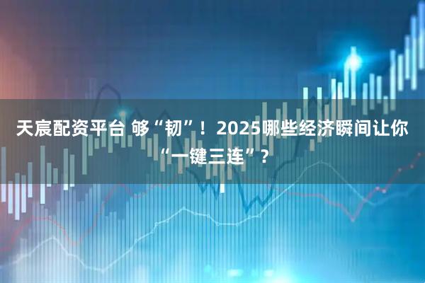 天宸配资平台 够“韧”！2025哪些经济瞬间让你“一键三连”？